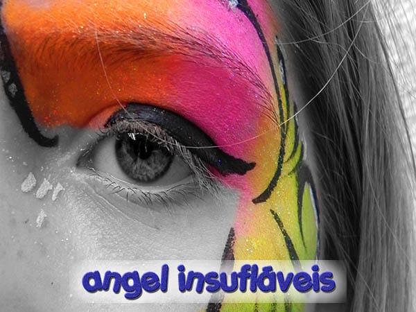 inicio angel insuflaveis animação com pinturas faciais para festas infantis